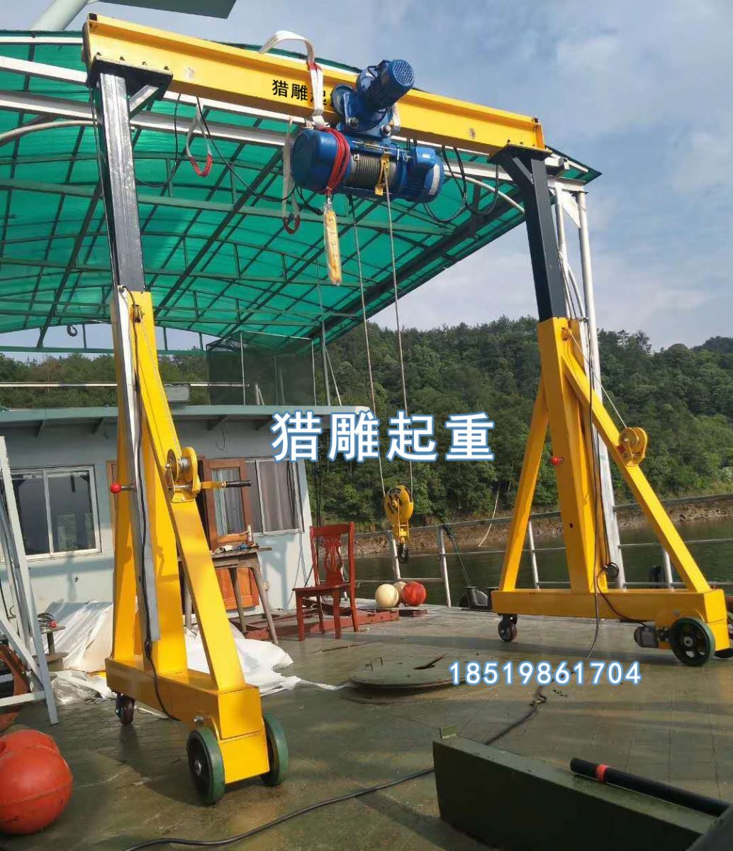 可升降電動移動龍門吊實(shí)拍圖